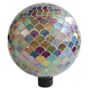 Glass Globe with Hanging Chain – Opal Mermaid – 10″